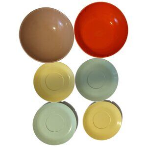 Vintage Melamine Dish Lot MCM Made in Canada Melmac Preta Sunrise Plates Bowls